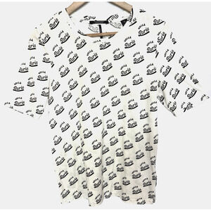 Scotch & Soda Maison Tee Top Womens Size S Les Filles Viola Paris Graphic Preppy